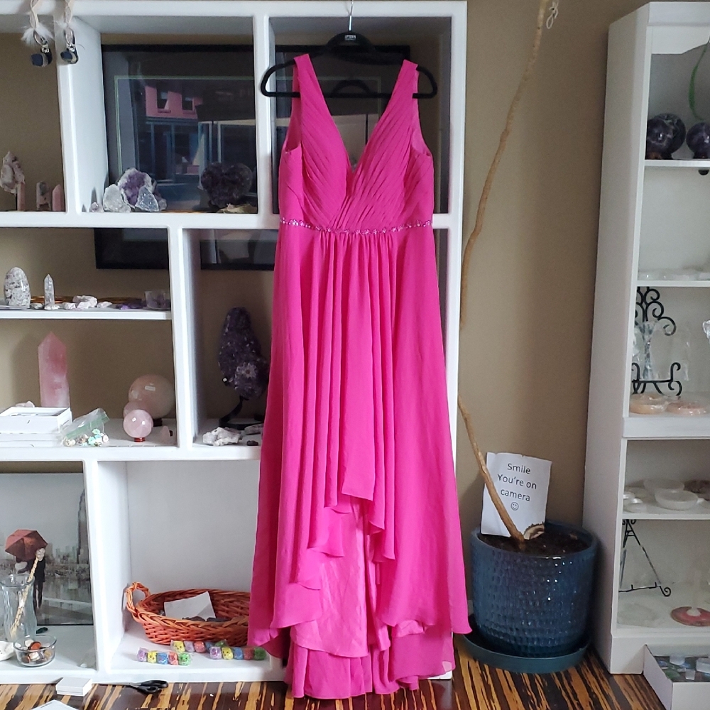 Elegant Pink Evening Gown